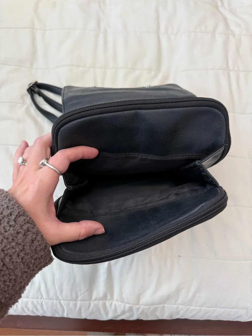 Vintage Hillard & Hansen Genuine Leather Backpack